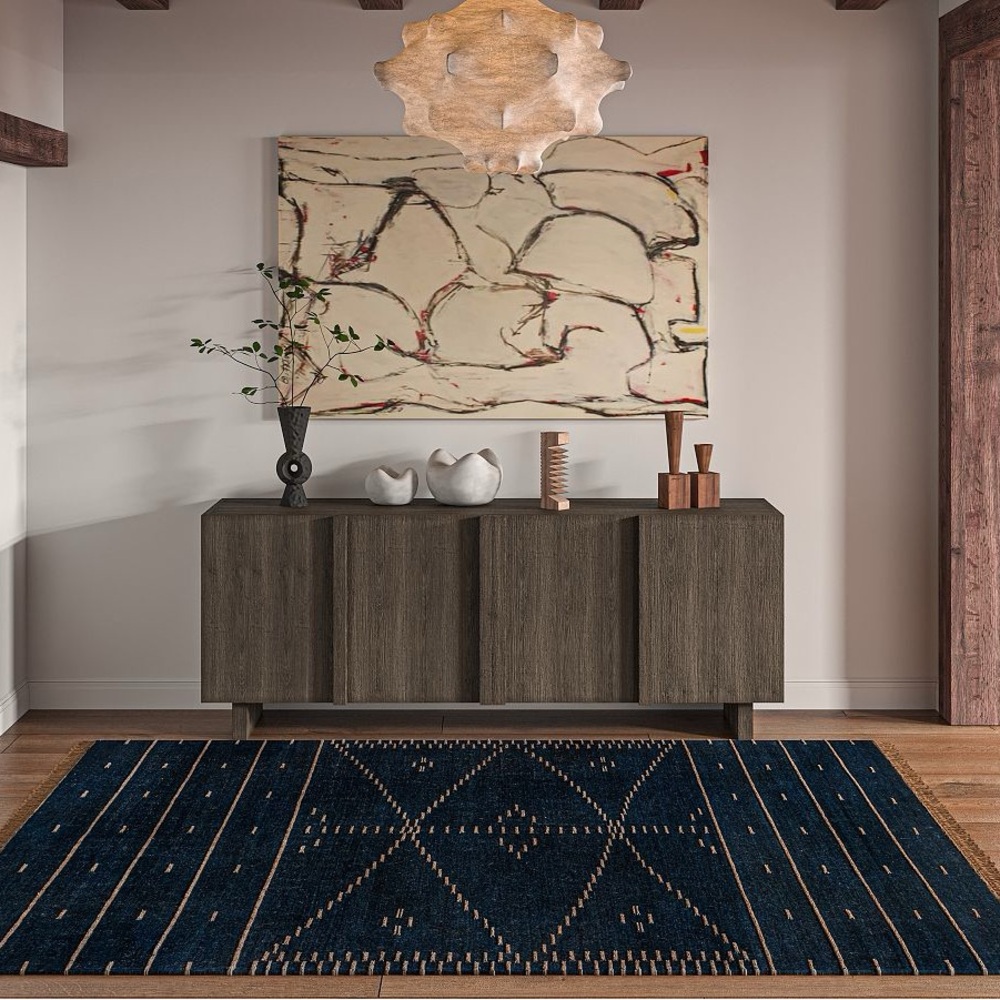 Pottery Barn rug Delice Handwoven Wool Rug